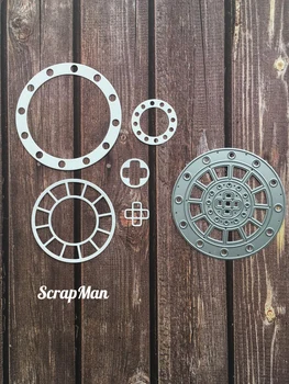 

circle Metal Cutting Dies Scrapbooking background craft Card Making Embossing Rectangular Pattern