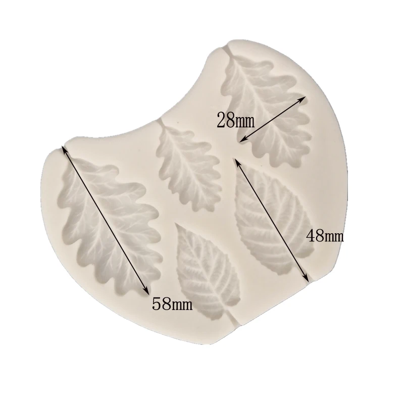 Силиконовая форма в форме листа, шоколадная помадка, жареная помадка, инструмент для торта, сделай сам, Сахарный цветок, форма для печенья