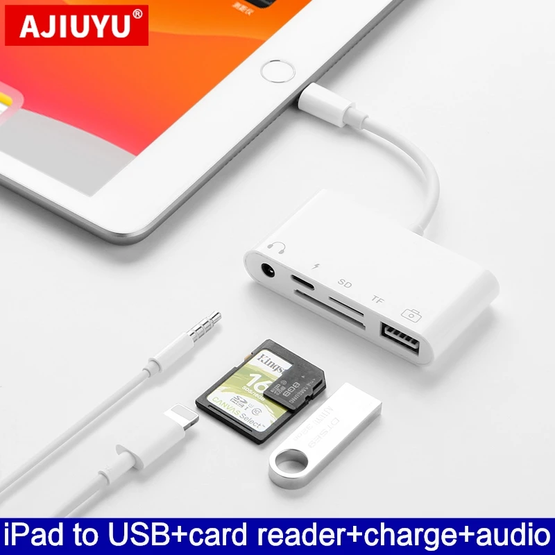 AJIUYU OTG Lightning USB Adapter 