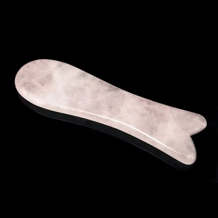 Gua sha инструмент натуральный порошок кристалл Нефритовая плита красота выскабливание кусок рыба выскабливание песка инструмент лица тела точка