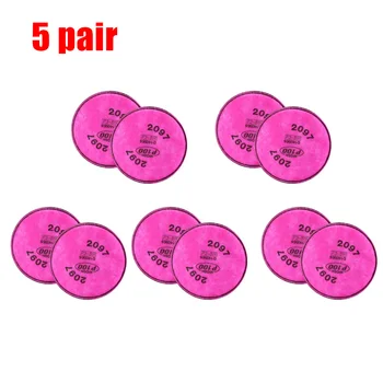 

2/5Pairs 2097 CN Filter Pad For 6200 6502 6500 7500 Half Facepieces Protector Durable And Practical To Use