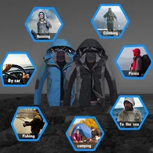 Мужская Уличная мягкая куртка софтшелл походные куртки мужские дикие треккинговые скалолазание Пальто Для водонепроницаемого ветронепроницаемого