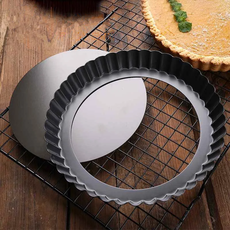 8 Inch Nonstick Tart Quiche Flan Pan Molds Pie Pizza Cake Mold