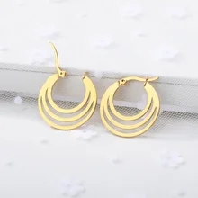 Персонализированная круглая серьги из нержавеющей стали полый сексуальный дизайн для женщин шест Ювелирные изделия Подарки для лучшего друга Букле д 'Орель