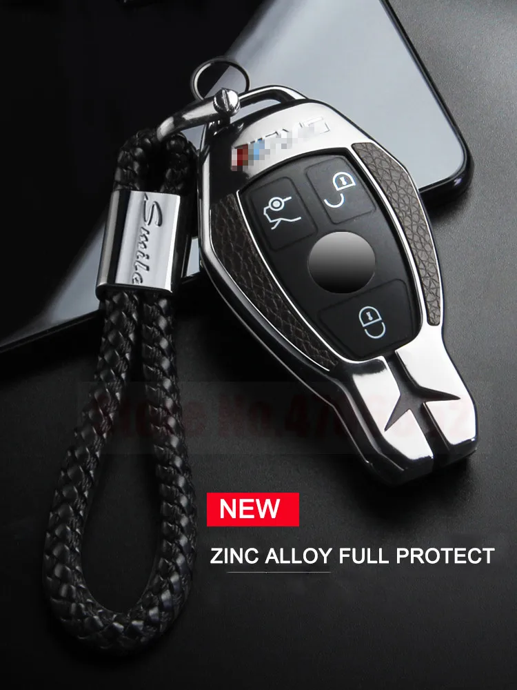 Автомобильный чехол для ключей, брелок для Mercedes Benz W203 W210 W211 W124 W202 W204 W212 W176 AMG GLC 260 C200 CLA GLA 200, автомобильные аксессуары