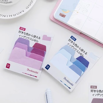 

Cute Gradient Color Memo Pads Index Stickers Kawaii Note Pads Sticky Notes Creative Korean Stationery Office School Supplies