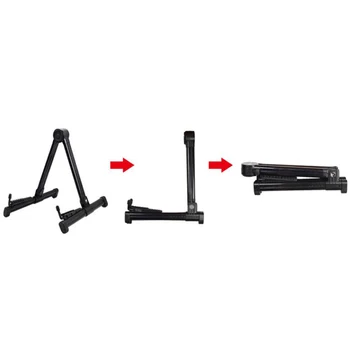 

Black Guitar Bass Storage/Display Stand Rack Non-slip Feet Musical Instrument Part