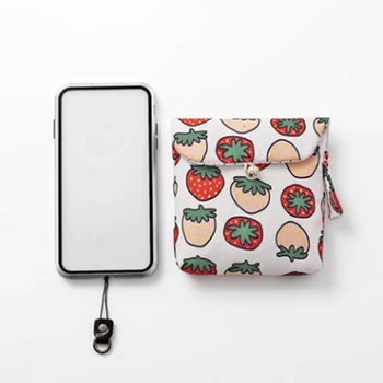 

Sanitary Napkin Pad Storage Bag Girls Diaper Pouch Storage Holder Purse Sanitary Towel Case Cotton