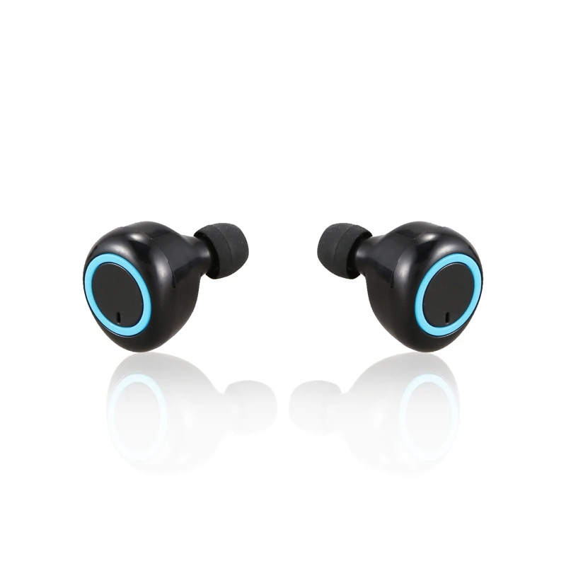 W12 Bluetooth гарнитура TWS 5 0 Мини Кнопка Спортивная стерео Беспроводная черный (синий