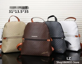 

Luxury Designer Brand Michael kors MK- Women Backpack Female School Bag Simple Ladies Shoulder Bags for Girls Mochila M115