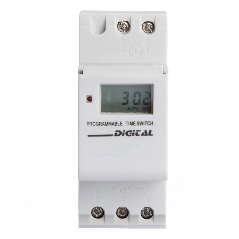 

HLZS-16A LCD Modular Programmer Time Timer Switch White