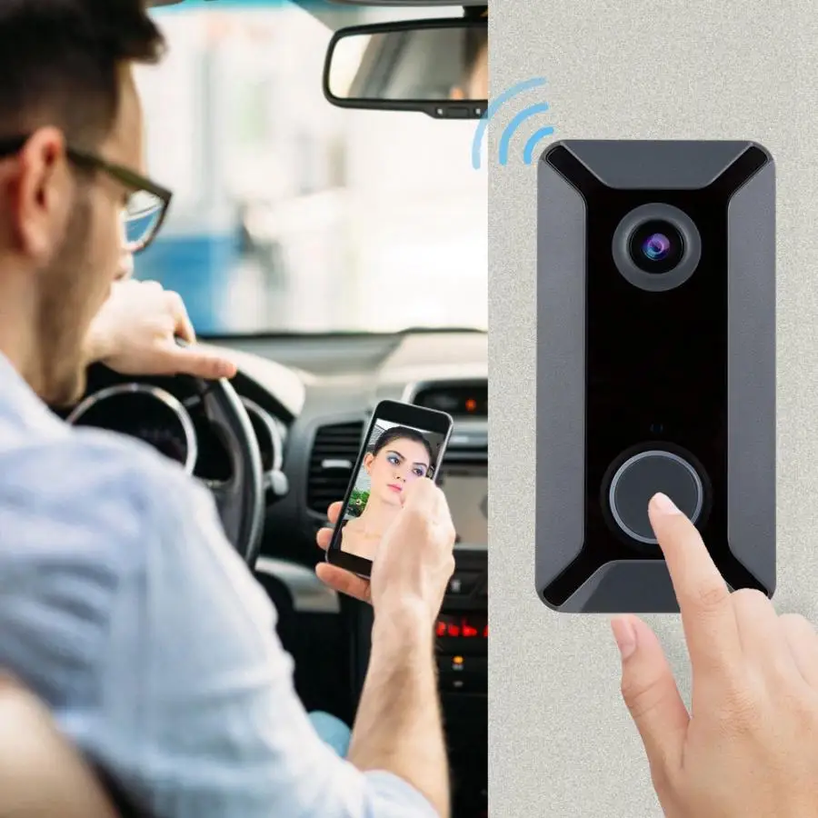 Монитор дверной звонок камеры умный контроль доступа WiFi Интерком 5 ИК свет 720P PIR видео дверной звонок с широкоугольным объективом