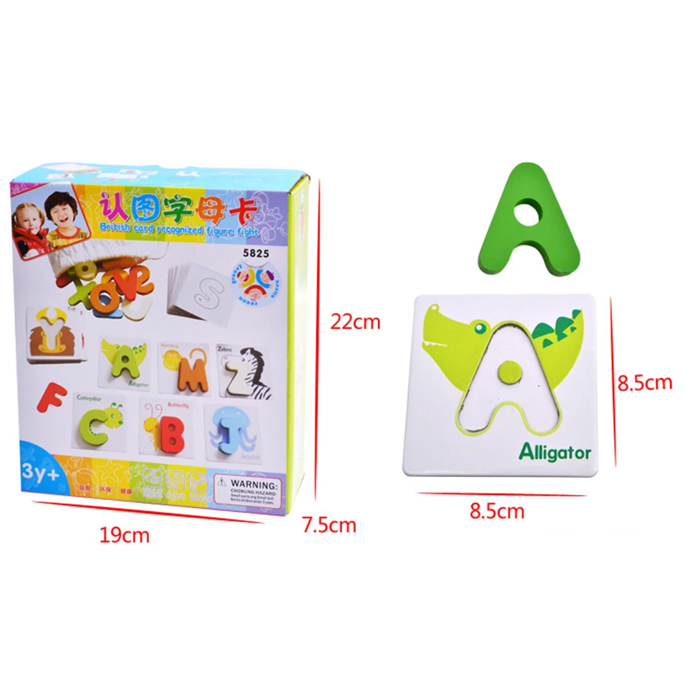 ABC пазл цифровые деревянные игрушки ранний обучающий буквы алфавит цифры