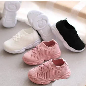 

First Walker Kids Shoes Antislip Soft Elasticity Baby Sneaker Casual Flat Sneakers Children Shoes Baby Girls Boys Sports Shoes