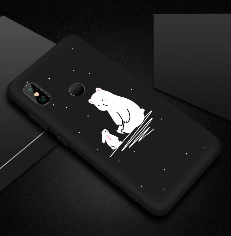 Для Xiaomi Redmi Note 4 4X7 6 Pro 4A 4X S2 карамельный цвет матовый чехол для Xiaomi Mi A2 Lite тонкий силиконовый мягкий ТПУ Черный чехол для телефона