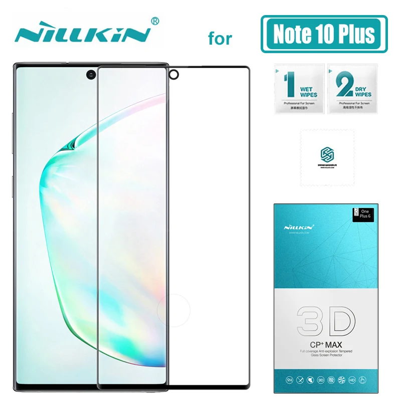 for Samsung Galaxy S20 Ultra S10 S8 S9 Plus S10E Nillkin 3D Full Cover Tempered Glass Screen Protector for Samsung Note 10 9 8