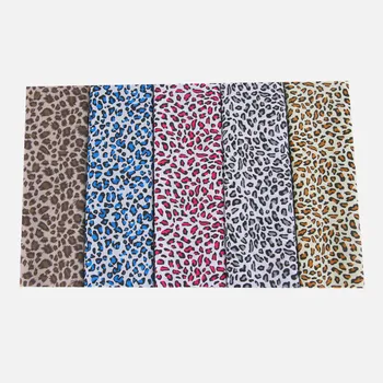 

5Pcs 100% Cotton Fabric Leopard Patch Clothing 25*25cm For Sewing Cloth Patchwork Needlework DIY Handmade Material