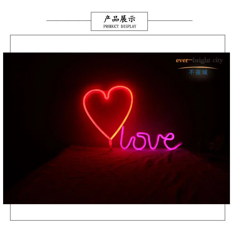 Tung Cheng LOVE Modeling INS сердце для девочек Крытый маленький романтический ночник декоративная настольная лампа светодиодный неоновый
