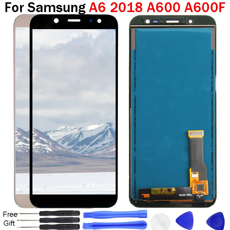 

5.6'' Display For Samsung Galaxy A6 2018 A600 A600F A600FN LCD Display Touch Screen Digitizer Assembly For SAMSUNG A6 2018 LCD