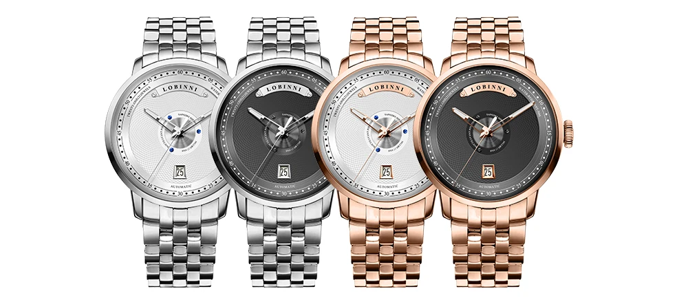 LOBINNI роскошные швейцарские бренды автоматические часы мужские механические часы Бестселлер кожаные часы мужские сапфировые наручные часы