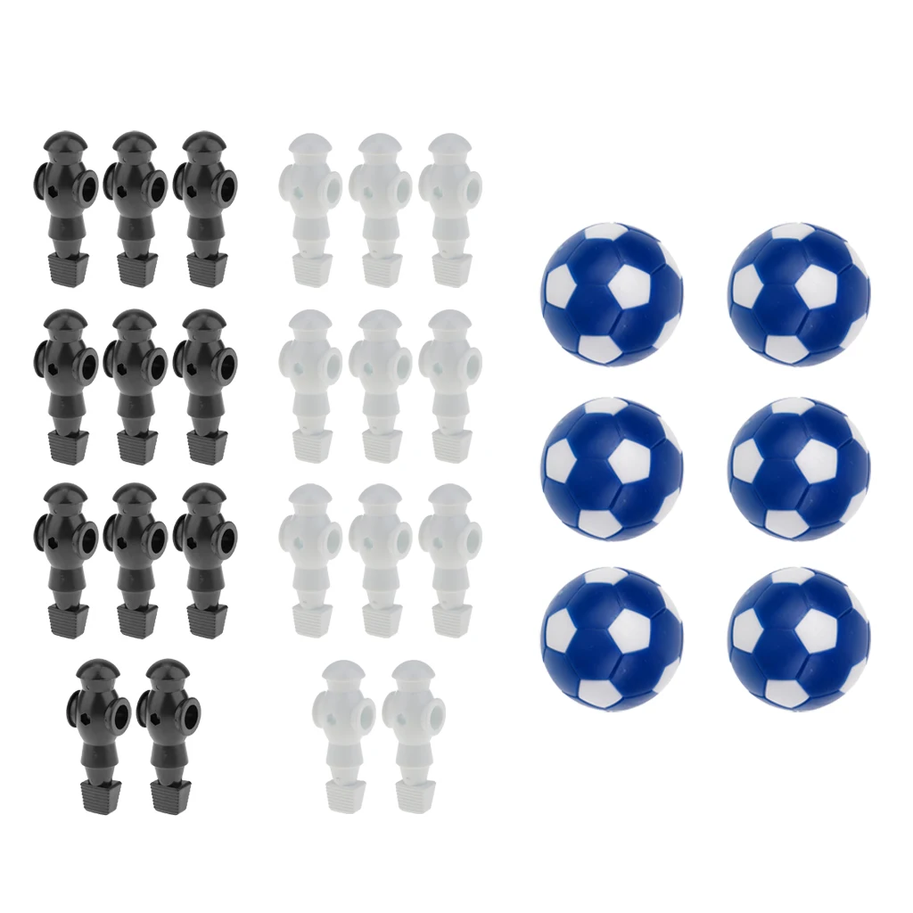 22Pcs Foosball Мужчины игрок+ Мячи запасные части для настольного футбольного матча