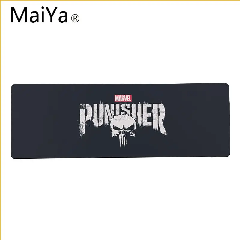 Maiya Высокое качество Marvel Каратель DIY дизайн игровой с узором коврик для мыши большой коврик для мыши клавиатуры коврик - Color: Lock Edge 30x80cm