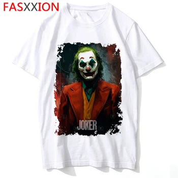 

Joker Joaquin Phoenix Funny Cartoon T Shirts Men/women Horror Halloween T-shirts Hip Hop Tshirts Streetwear Top Tees Male/female
