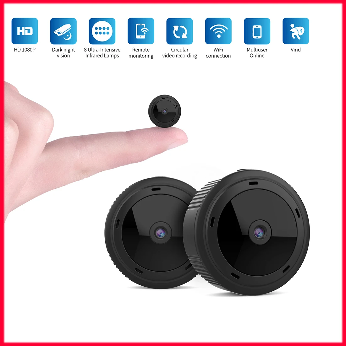 Мини Wi-Fi камера HD 1080P ночного видения с датчиком движения | Безопасность и защита