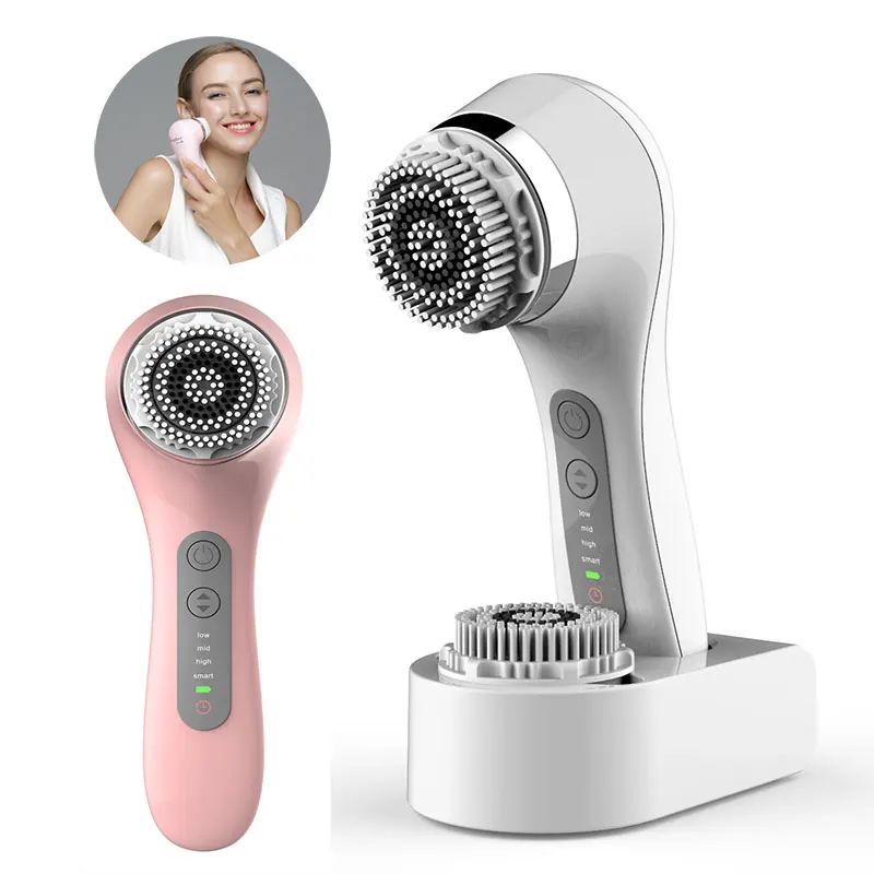 

Sonic Rechargeable Powered Facial Cleansing Brush Electric Ultrasonic Face Cleaning Devices