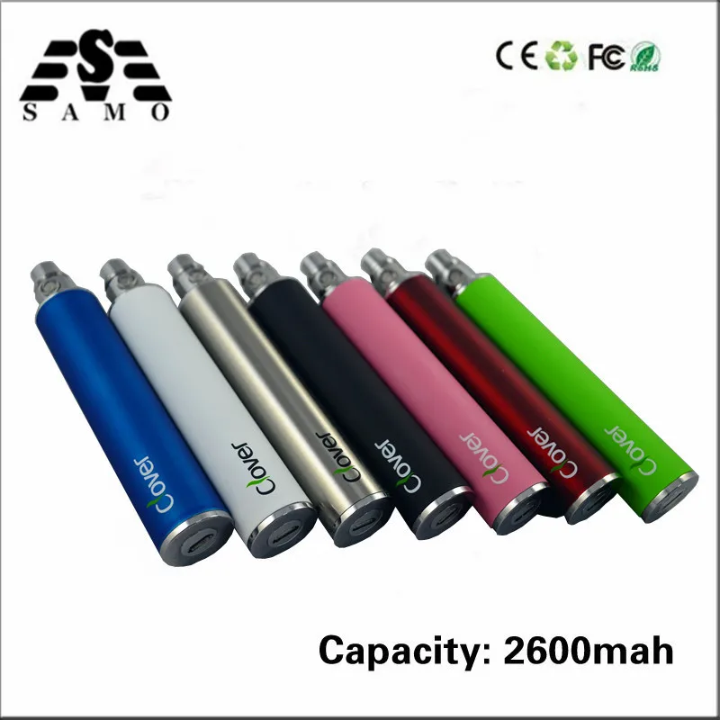 Батарея для электронной сигареты Clover 2600 мА/ч USB Проходная электронная сигарета