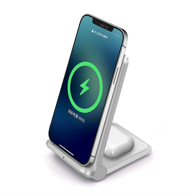 3 in 1 Wireless Charger for iPhone 13 12 11 XS XR X 8 Apple Watch 7 6 SE Airpods Pro Fast Charging Stand For Samsung S20 S10