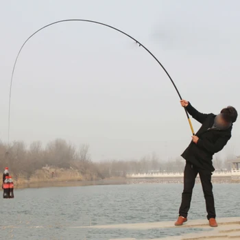 

Portable 2.7M 5.4M Fly Fishing Rod Detachable Carbon Fiber Fly Fishing Rod Pole for Carp Fishing Mini Fishing Rod QT01