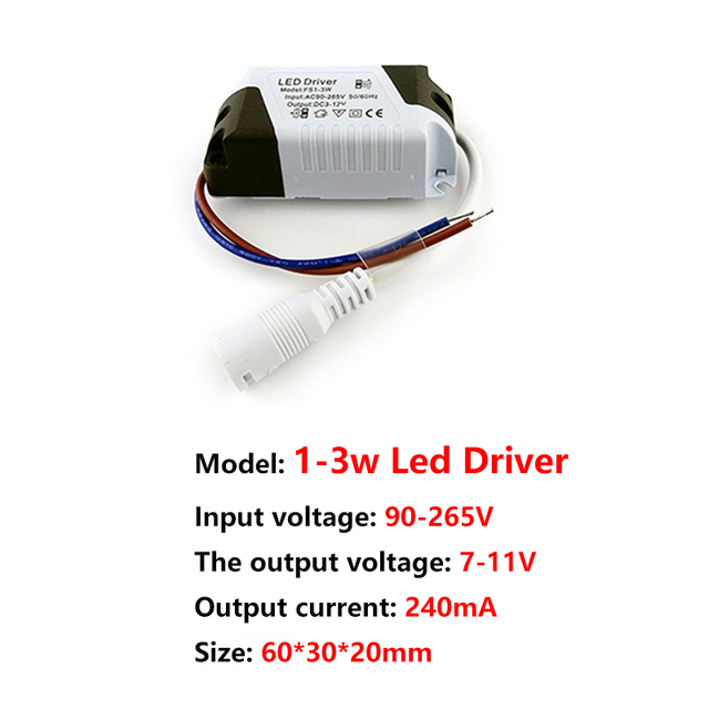 Driver 240ma 1-3w 4-7w 8-12w 18-24w 270ma LED Power Supply Adapt Unit AC85-265V LED Lights Transformers Driver For LEDs