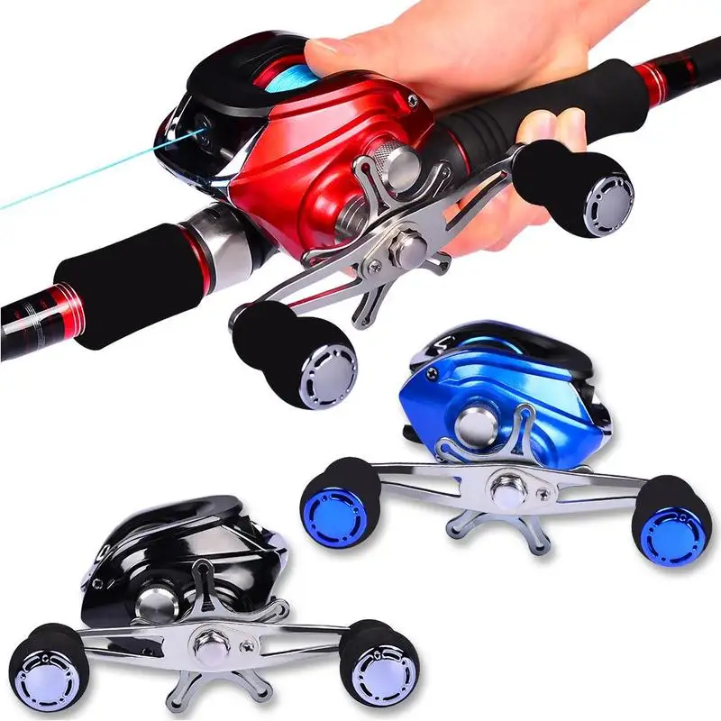 

17+1BB Ball Bearings Reel Blue And Red Color Available Reel Right And Metal Left Hand Wheel Water Drop Fishing Rell Wheel