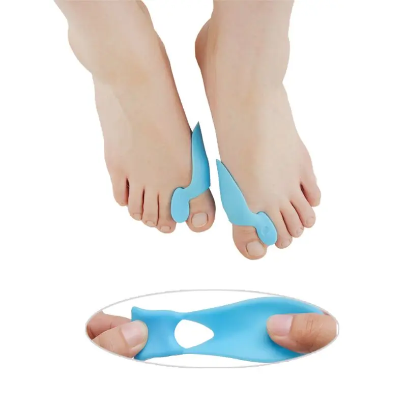 Silicone Toe Separator Corrector Orthotics Straightener Foot Hallux Protector G6KE