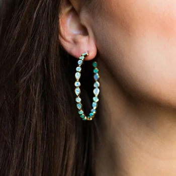 

Fashion Earrings Exaggerated Teardrop Circle Earrings Simple Earrings Large Circle Women's Earrings