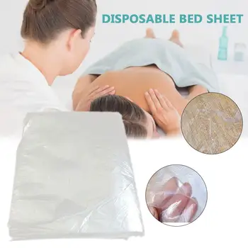 

90pcs 120x230cm Disposable Bed Sheets Bedroom Massage Table Sheets Beauty Salon Spa Travel Hotel White Transparent Sheet