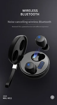 

High quality HiFi M11 Wireless TWS Head phones BT 5.0 earphone M11 headsets