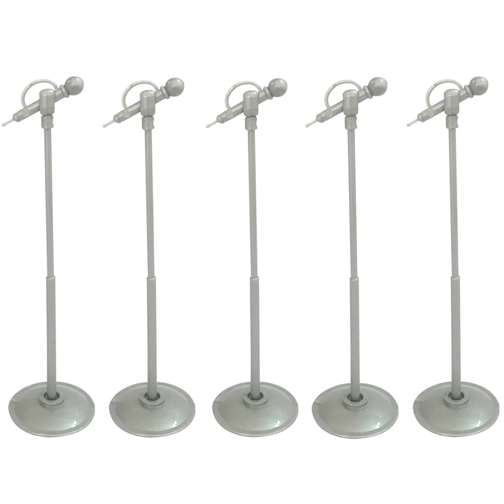 NK 5 Pcs/ Set Cute Mini Plastic Microphone Model Dollhouse Miniature ...