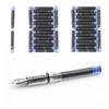 High Quality 10pcs Black Universal Fountain Pen Ink Cartridges Pen Refill Color 2.6mm  Stationery Office School Supplies 2