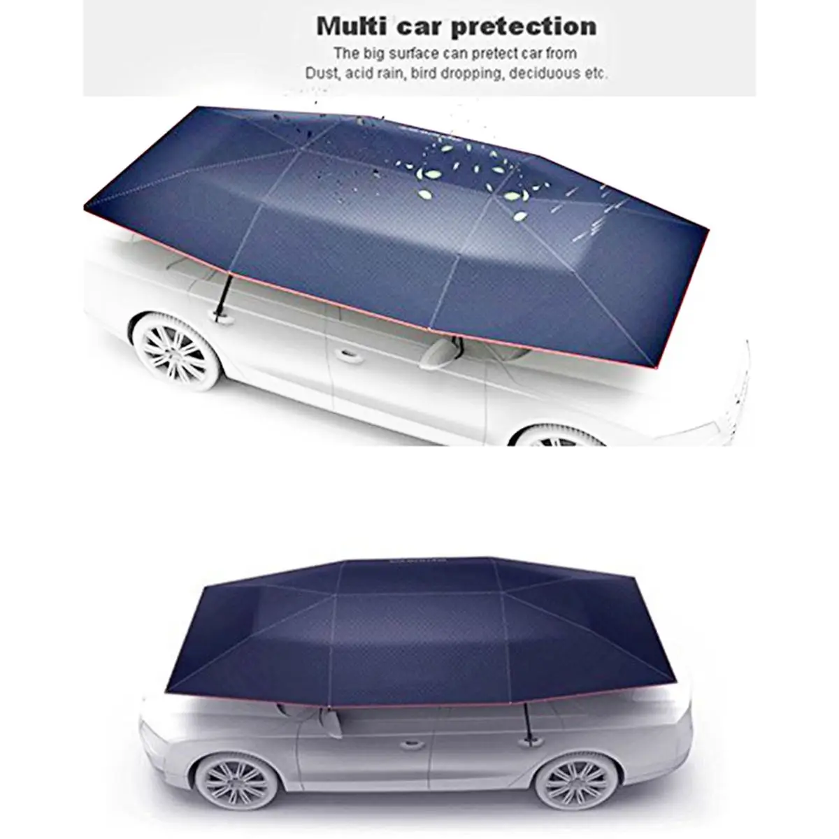 Semi-automatic Outdoor Car Vehicle Tent Umbrella Sunshade Roof Cover Anti-UV Kit Car Umbrella Sun Shade Car Umbrella
