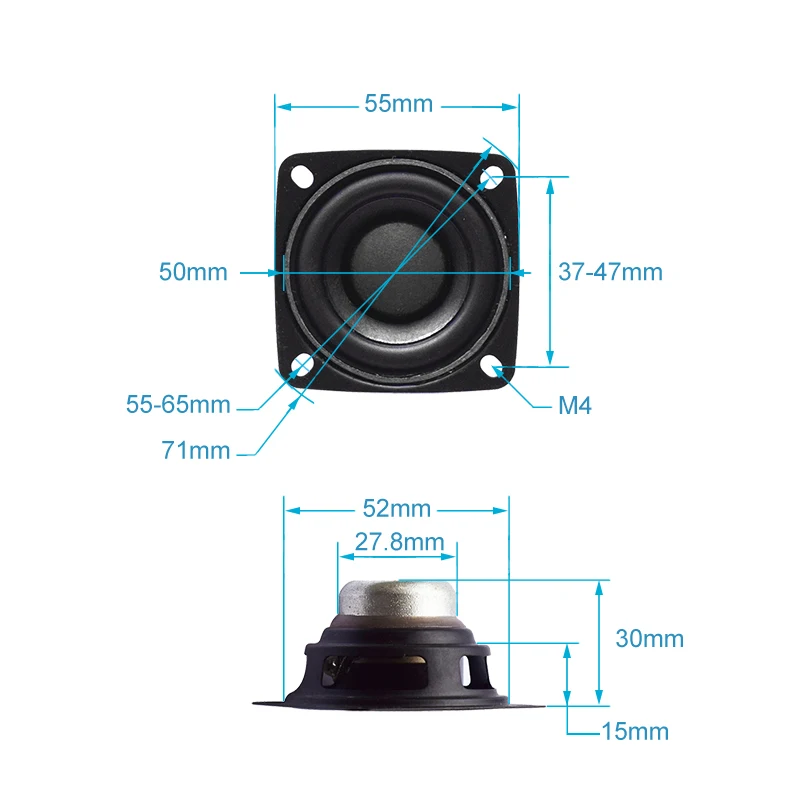 Bluetooth Speaker 2pcs 2 Inch 15W DIY