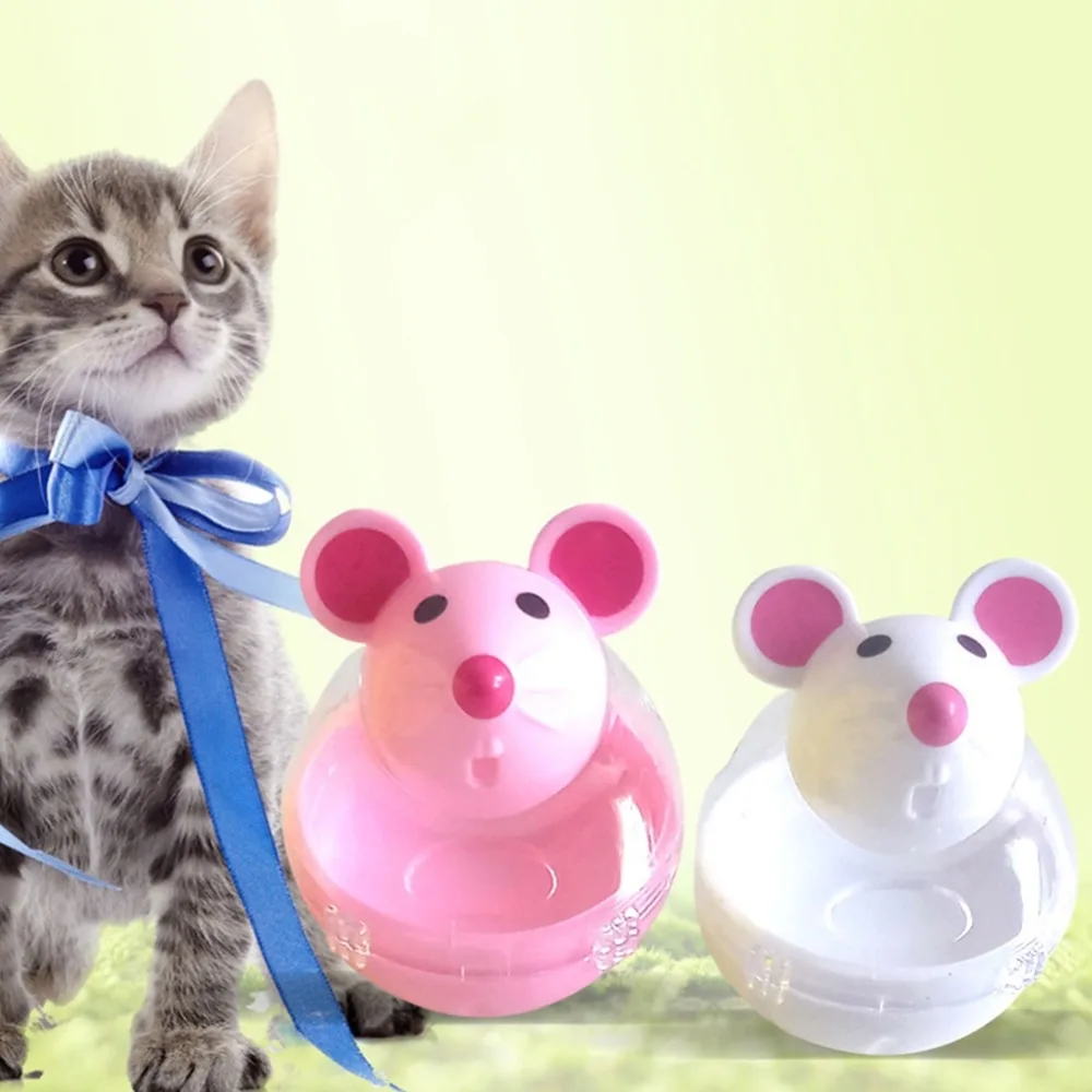 Новая игрушка-Кормушка для домашних животных, кошек, забавная игрушка-Кормушка, мышь, протекающие пищевые шарики, развивающие игрушки для домашних животных, устройство утечки для домашних животных, Интерактивная игрушка для забавных кошек