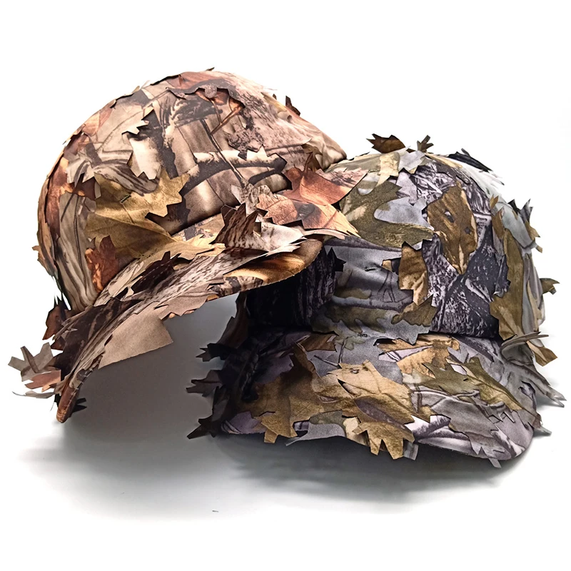 LA Новинка стиль джунгли камуфляж мужская бейсбольная Кепка стерео лист Bionics камуфляж строчка остроконечная Кепка лес Маскировка Кепка