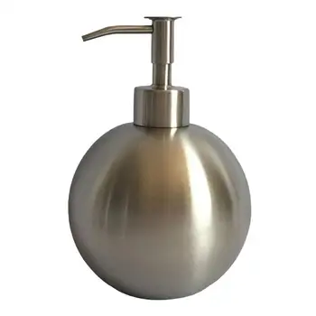 

1pc Liquid Soap Container Stainless Steel Soap Dispenser Press Type Bottle Cleaning Shower Gel Holder For Home Outdoor(Silver)