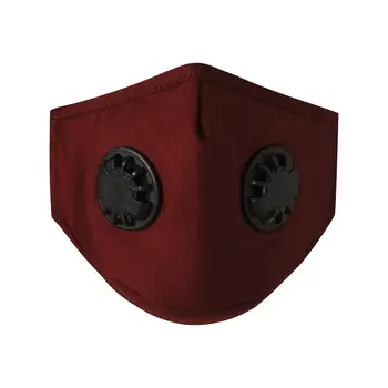 

PM 2.5 Dust Masks Double Air Valve Anti Pollution Mask Dust Mask Anti-fog Activated Carbon Filter Flu-proof Mouth Mask Outdoor