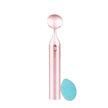 

Electric Massage Facial Cleansing Brush Vibration Mini Face Cleaner Silicone Deep Pore Cleansing Brush Essence Import Tool