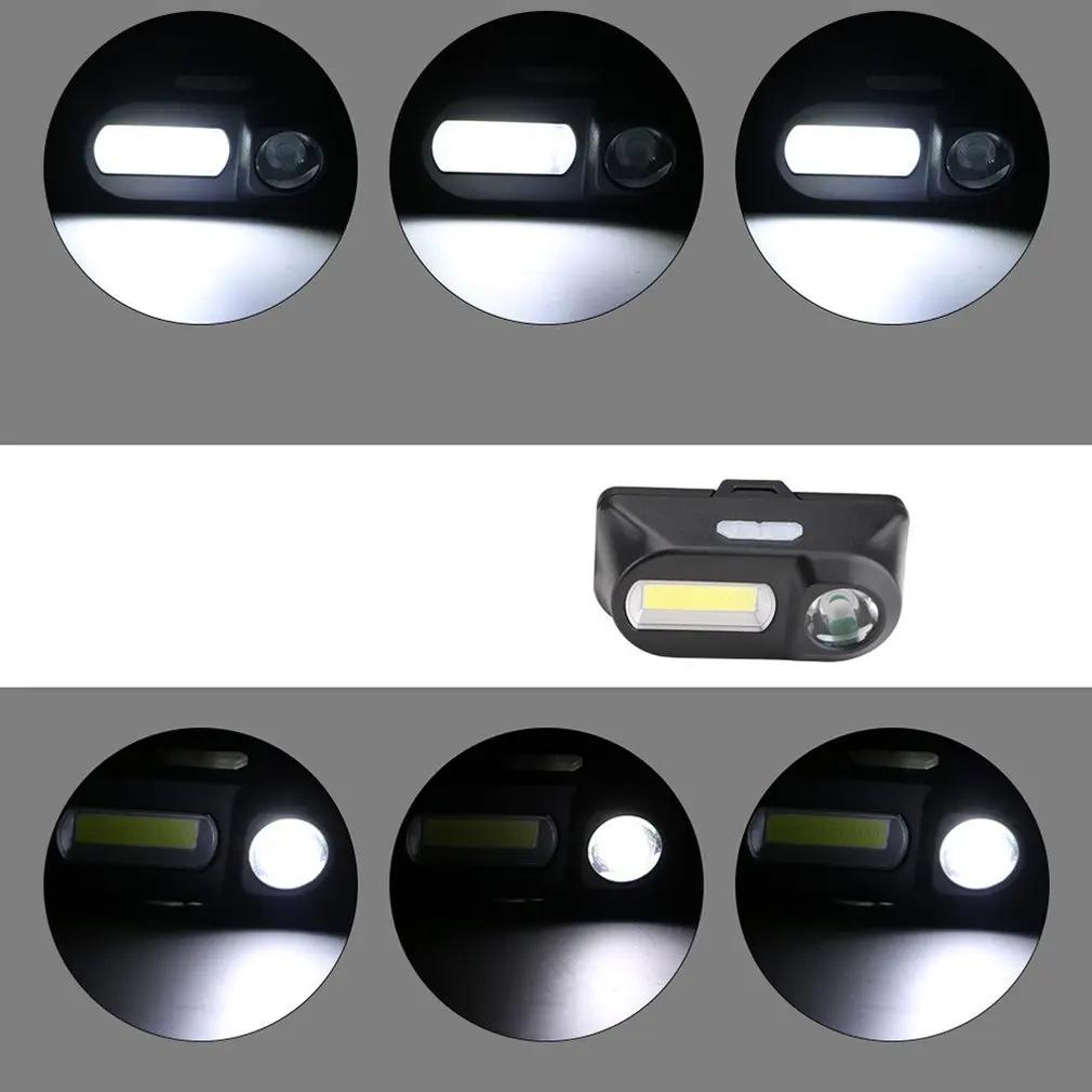 Многофункциональный Usb интерфейс зарядки головной свет Cob Открытый аварийный головной фонарик Кемпинг рыболовные Налобные фонари