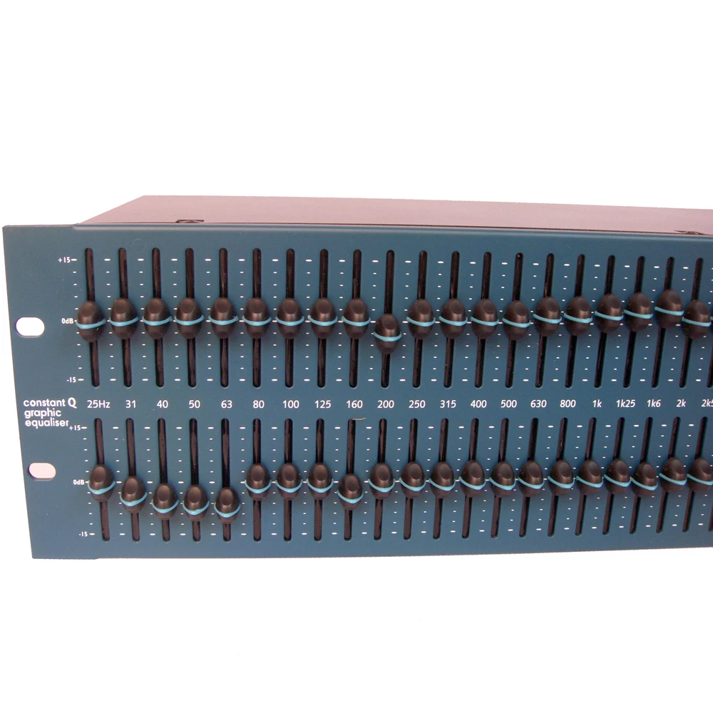 Leicozic FCS 966 Opal Graphic Equaliser EQ Constant Q Dual Equalizer 31 Band EQ Stereo Graphic Pro Audio System