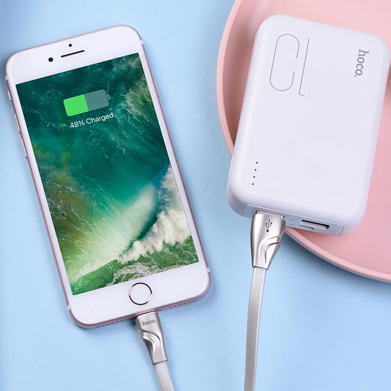 HOCO U57 30 шт./лот 1,2 м Прочный USB кабель для iPhone кабель Micro кабель для samsung USB кабель провод зарядного устройства